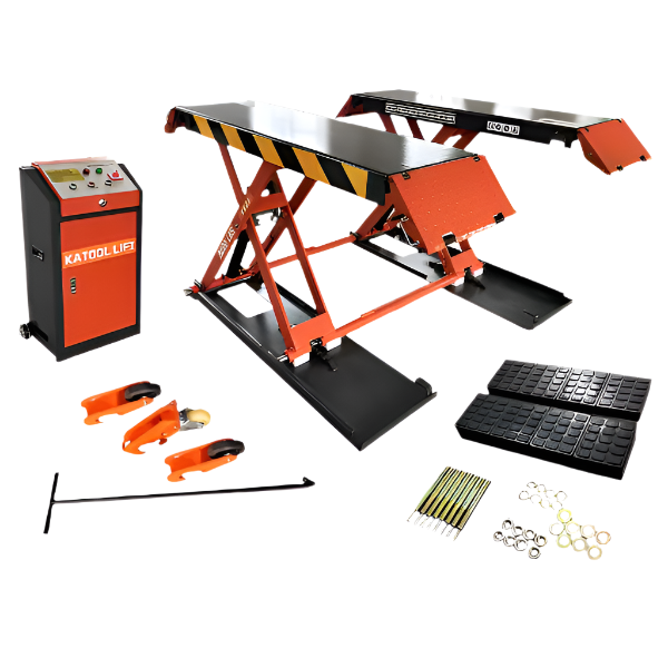 Katool 8000 lbs Mid Rise Scissor Lift X90E Electric 110v 47'' Release Auto Lift Car Lift
