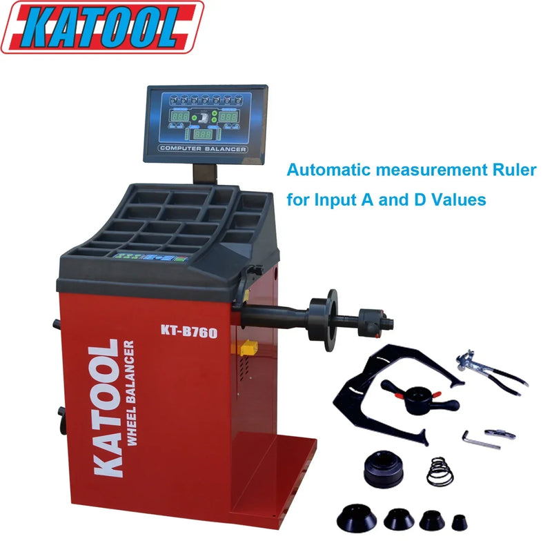 Katool Tire Changer KT-T835 & Wheel Balancer KT-B760 Combo w/ adaptors