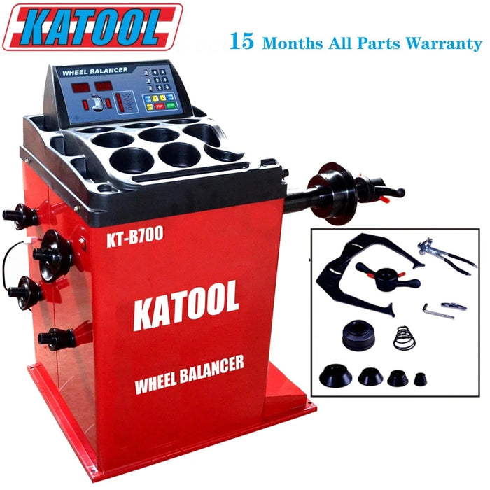 Katool KT-T900 & KT-B700 Tire Changer & Wheel Balancer Combo w/ adaptors