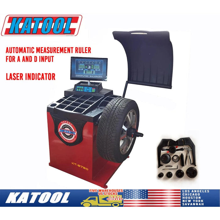 Katool KT-T810 & KT-B750 Tire Changer & Wheel Balancer Combo w/ adaptors