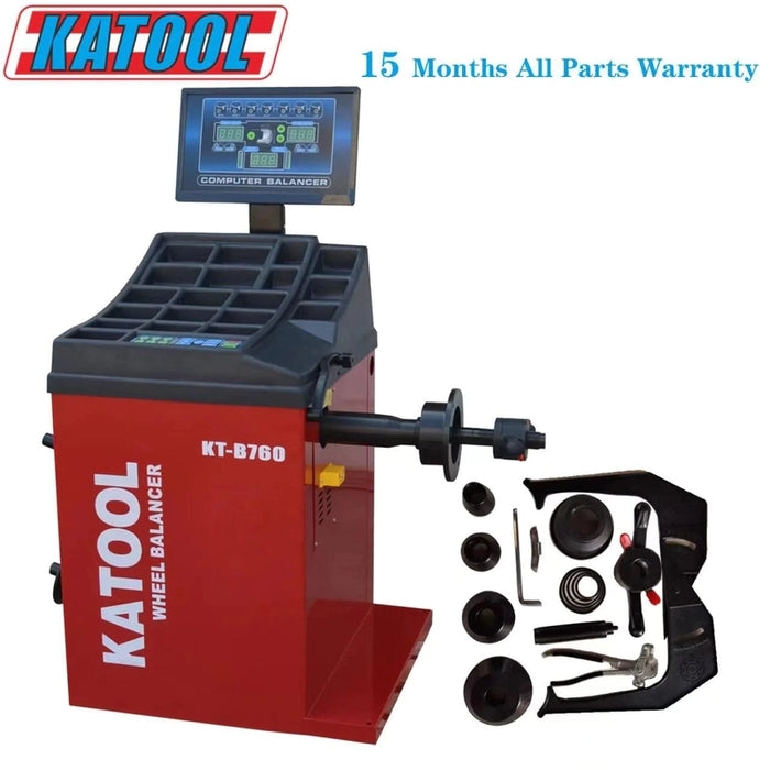 Katool KT-T900 & KT-B760 Tire Changer & Wheel Balancer Combo w/ adaptors