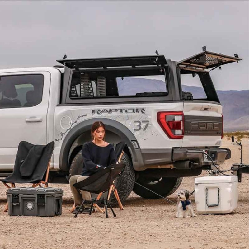 OVS Expedition Truck Cap For 2021-2025 Ford F150 5.5 Ft Bed - 70100004