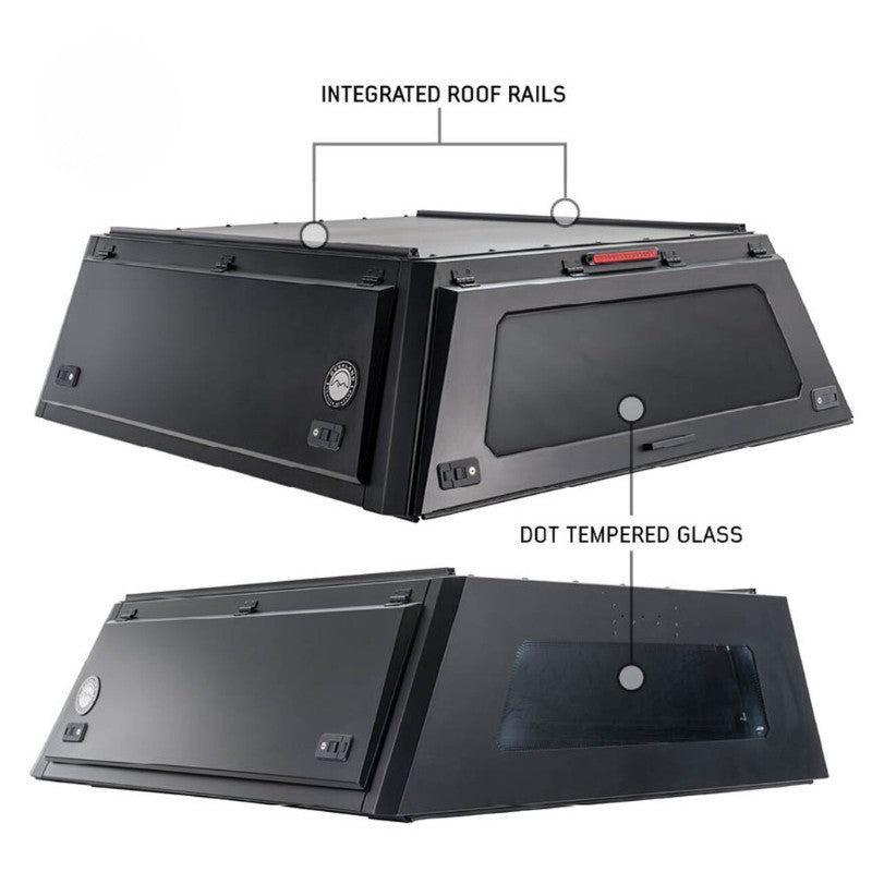 OVS Expedition Truck Cap For 2019-2023 Ford Ranger 5 Ft Bed - 70100006