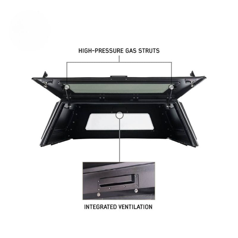 OVS Expedition Truck Cap For 2019-2024 Chevrolet Silverado/Sierra 1500 5.8 Ft Bed - 70100008