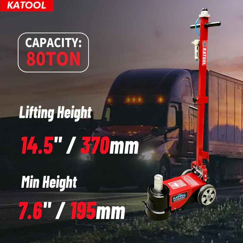 Katool KT-J80T 80 Ton Floor Jack Pneumatic Hydraulic Jack Car Truck Lift