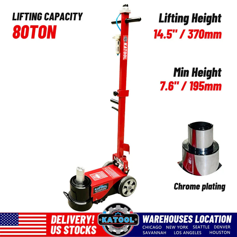 Katool KT-J80T 80 Ton Floor Jack Pneumatic Hydraulic Jack Car Truck Lift