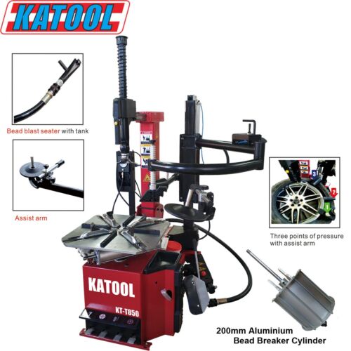 Katool Tire Changer KT-T850 & Wheel Balancer KT-B750 Combo w/ adaptors
