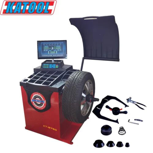 Katool Tire Changer KT-T835 & Wheel Balancer KT-B750 Combo w/ adaptors
